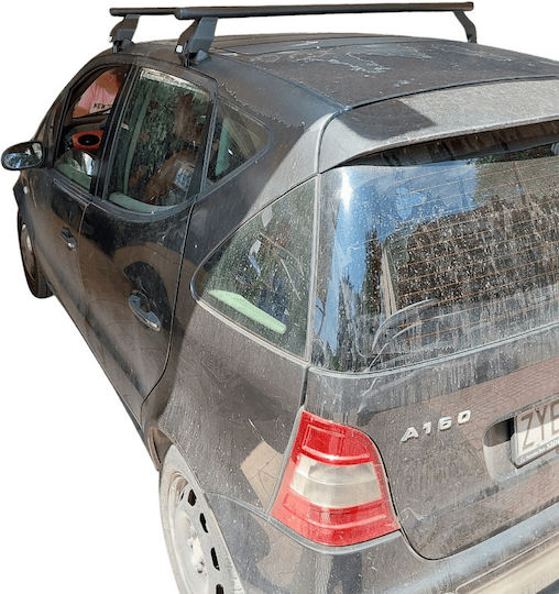Menabo Aluminum Car Roof Bars Luggage Rack Kit for Mercedes-Benz A Class 1997-2004 Set with Roof Rack Legs MP.MERCEDESW168.03