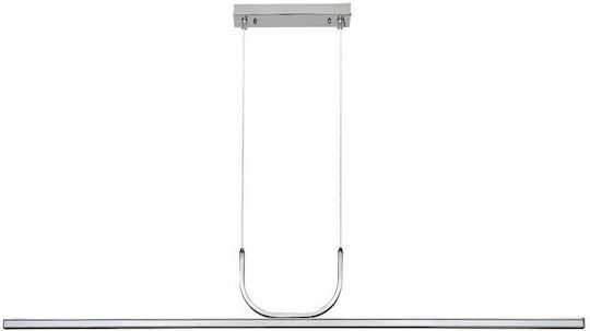 Rabalux Silver LED Pendant Ceiling Light with Warm White Light