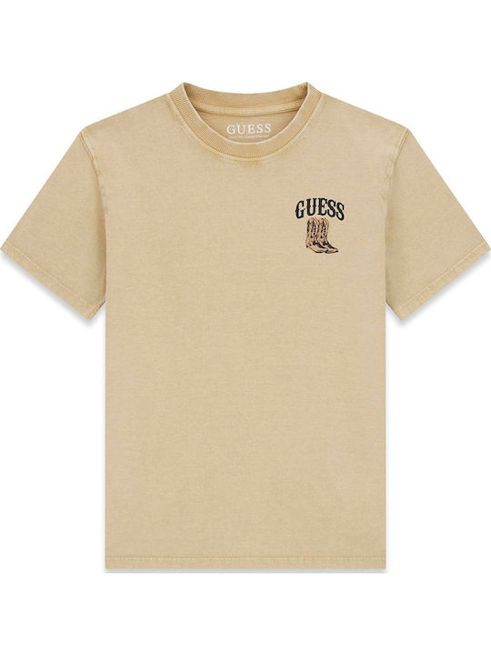Guess T-shirt Μπεζ