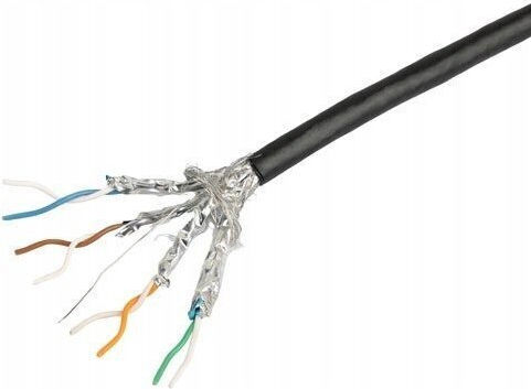 Lanberg S/FTP Cat.7 (10Gbps) Καλώδιο Δικτύου Ethernet εξωτερικού χώρου 305m Μαύρο