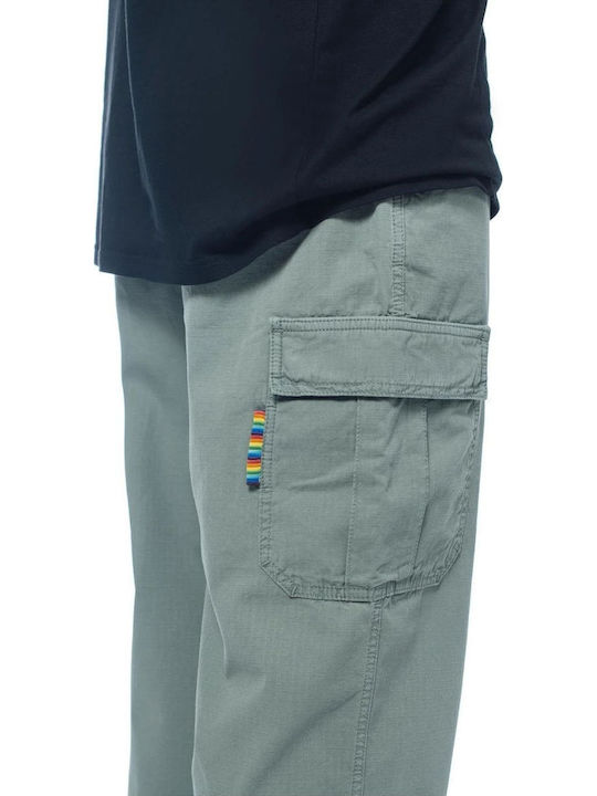 Damen Stoff Fracht Hose Khaki