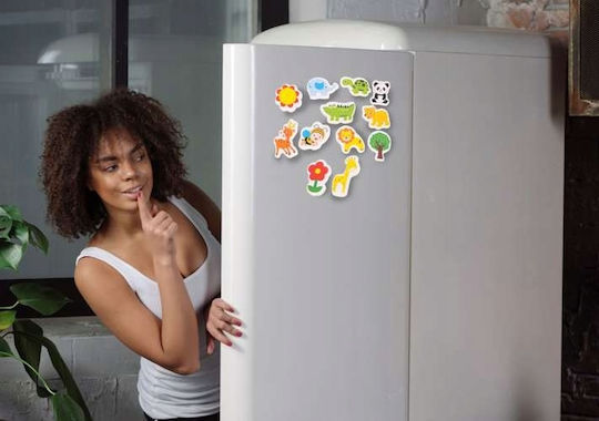 Wooden Eco Magnets Fridge Animals 12 Pcs