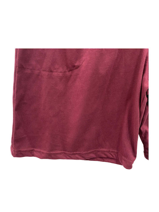Herren Shorts Burgundisch