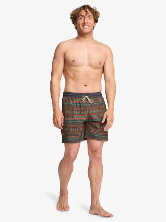 Sundays Layback Herren-Bademode Bermuda Schwarz