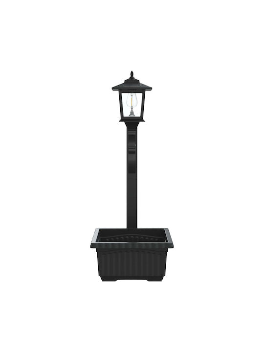 vidaXL Outdoor LED Street Lamp With Warm White Light Black