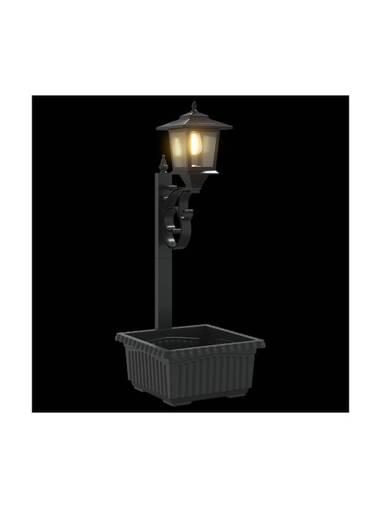 vidaXL Outdoor LED Street Lamp With Warm White Light Black