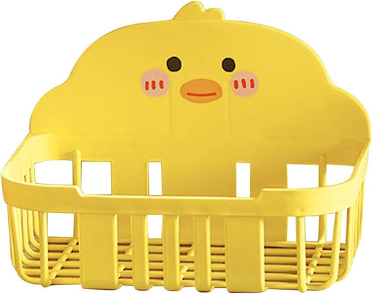 Alista Home Raft De Baie Montat Pe Perete Plastic 13x19x12cm Galben