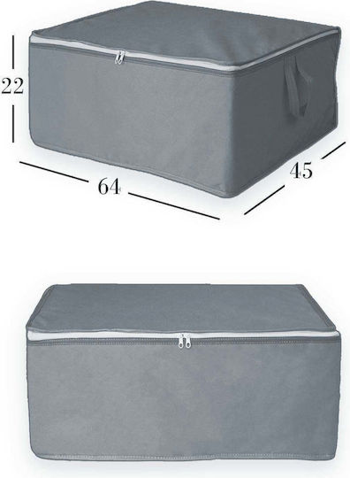 SteweHome Storage Case for Blanket/Duvet / Coat / Knitwear / Clothes / Bags in Grey Colour 64x45x22cm 6pcs