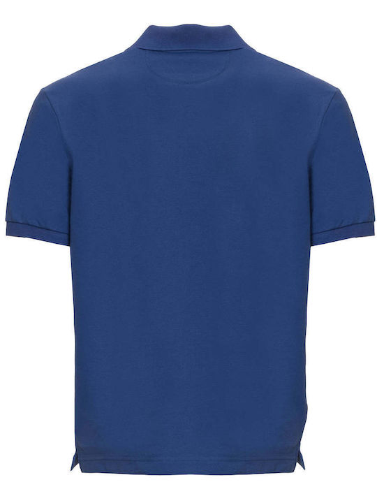 Polo Herrenbluse Kurzarm Blaue