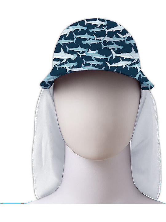 Slipstop Kinderhut Stoff Sonnenschutz Marineblau