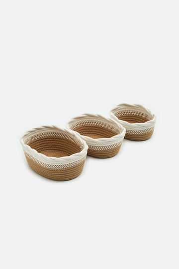 SteweHome Set Coșuri Decorative Din Paie Multicolor 10 Bucăți