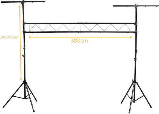 Stand4me Dj Gt Beleuchtungs Truss System Stand Lichter 3 Meter 18 Befestigungspunkte 2x Querstange