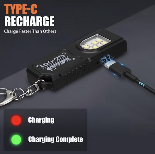 Rechargeable LED Flashlight with Maximum Brightness 300lm Mini