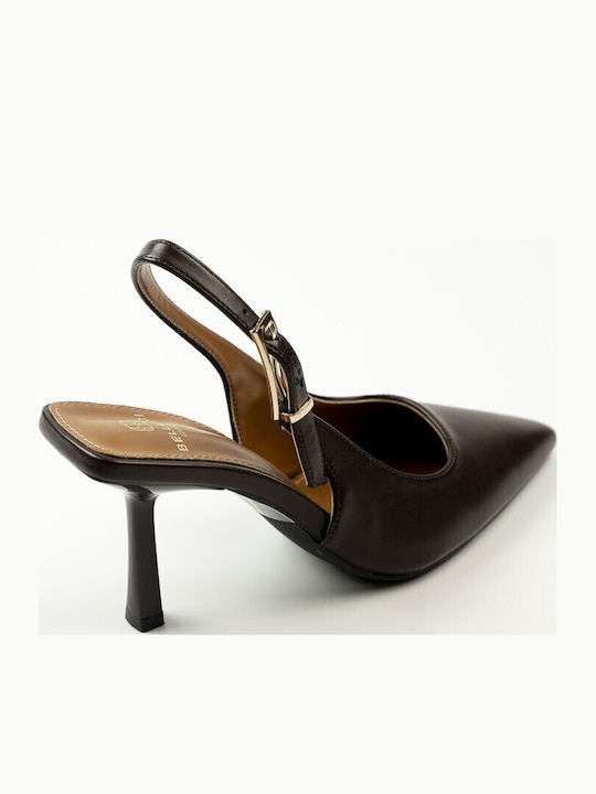 Spitze Zehe Pumps Braune