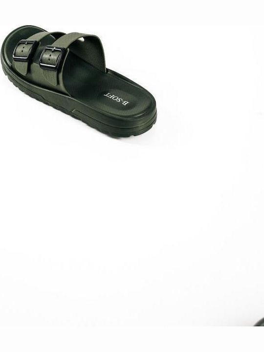 Men's Slides Green