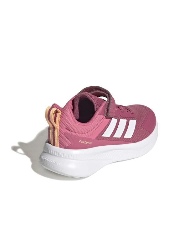 Fortarun 4.0 Kinder Sportschuhe Laufen mit Schnürsenkeln Fuchsie