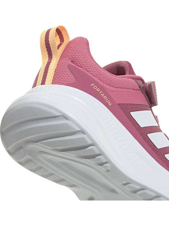 Fortarun 4.0 Kinder Sportschuhe Laufen mit Schnürsenkeln Fuchsie