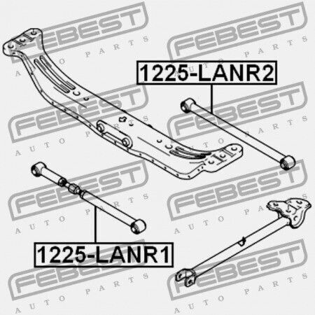 Задна Регулируема Траверса Hyundai Elantra Lantra 00 2000 Cis 55220-2d000