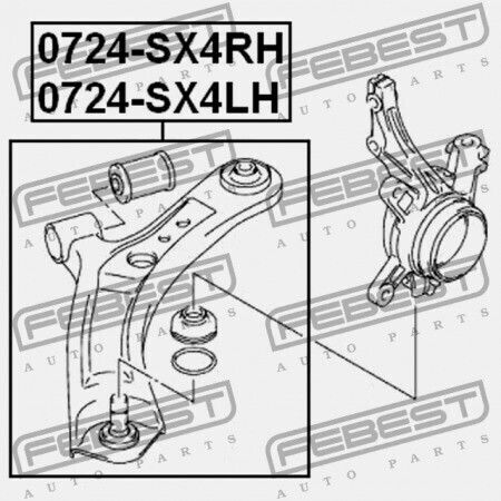 Μπροστινό Αριστερό Πάνω Μπράτσο Suzuki Sx4 Rw415 Rw416 Rw419 Rw420 2006-2013 45202-54l20