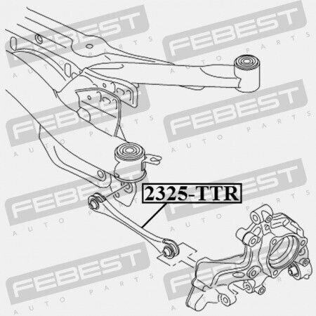 Rear Lower Transverse Bar Audi A1 2011 Rdw 5q0501529c
