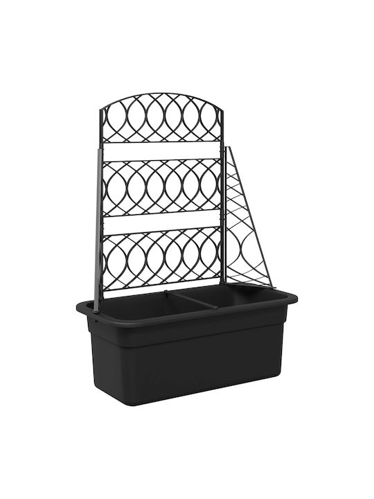 Garden Trellis in Grey Plastic 58x29x78cm