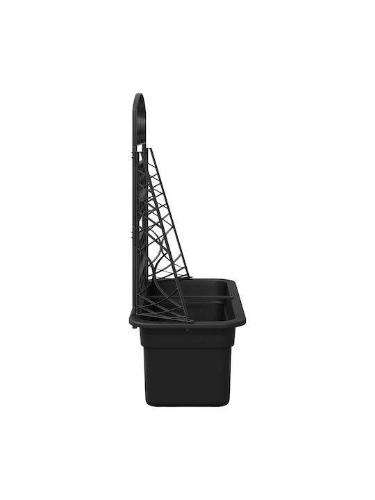 Garden Trellis in Grey Plastic 58x29x78cm