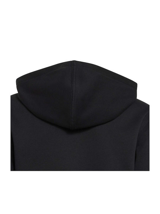 Fleece Kids Sweatshirt with Hood Black
