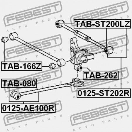 Febest Vorderseite Querlenker Toyota Celica St20 1993.09-1999.08 Jp 48730-20210