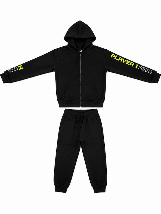 Kinder Trainingsanzüge Mit Jacke Schwarz 2 Stück