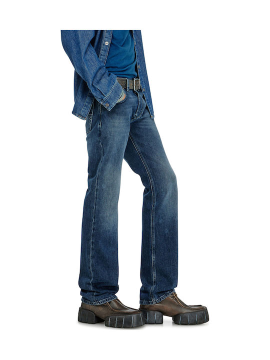 1985 Larkee Herren Jeanshosen Regulär Fit Blau