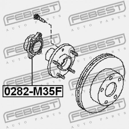 Nissan Skyline V35 Μπροστινή Πλήμνη 2001.06-2007.06 Jp 40210-al800