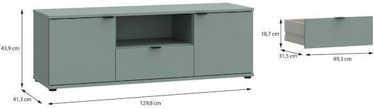 TV-Ständer Firenze Grün M130xΠ42xH44cm