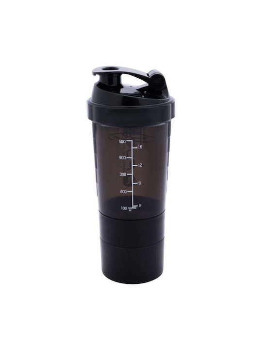 Pure2Improve Шейкър За Протеини 500ml Пластмасов Черен