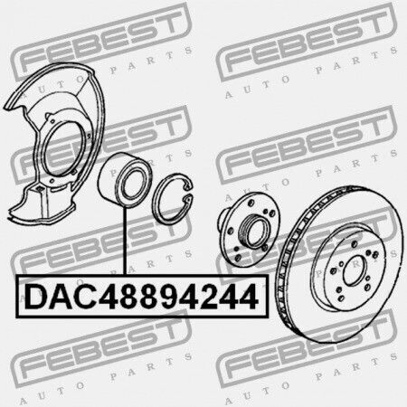 Honda Pilot Yf1 Front Hub Wheel Bearing 2003-2007 Us 44300-s3v-a02