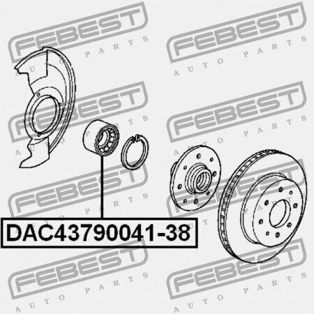 Front Hub Wheel Bearing Honda CR-V RD1 1996-2001 GN 44300-S04-A02