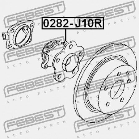 Rear Hub Nissan Qashqai J10e 2006.12-2013.12 El 43202-jg000