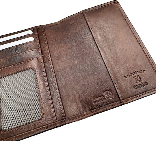 Leder Reisepasshülle Geflochten Braun RFID Gravur
