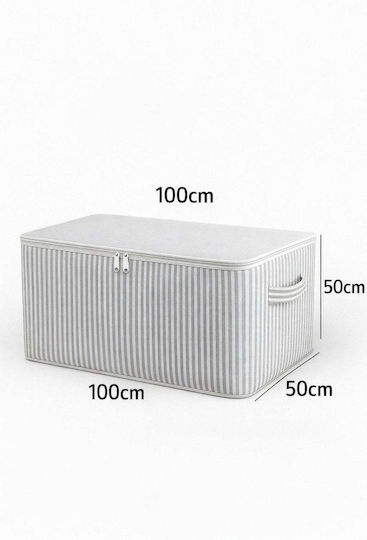 SteweHome Storage Case for Blanket/Duvet in Grey Colour 100x50cm 4pcs
