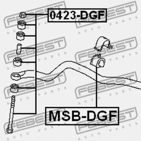 Front Stabilizer Link Mitsubishi Carisma Da1-6a 1995.05-2003.12 Eur Nedcar Mr392730