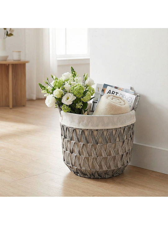 SteweHome Fabric Multicolour Storage Basket 30x28x30cm