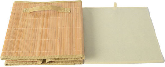SteweHome Καλάθι Αποθήκευσης Bamboo Πολύχρωμο 27lt