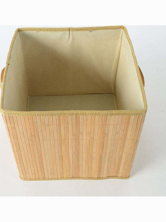 SteweHome Καλάθι Αποθήκευσης Bamboo Πολύχρωμο 27lt