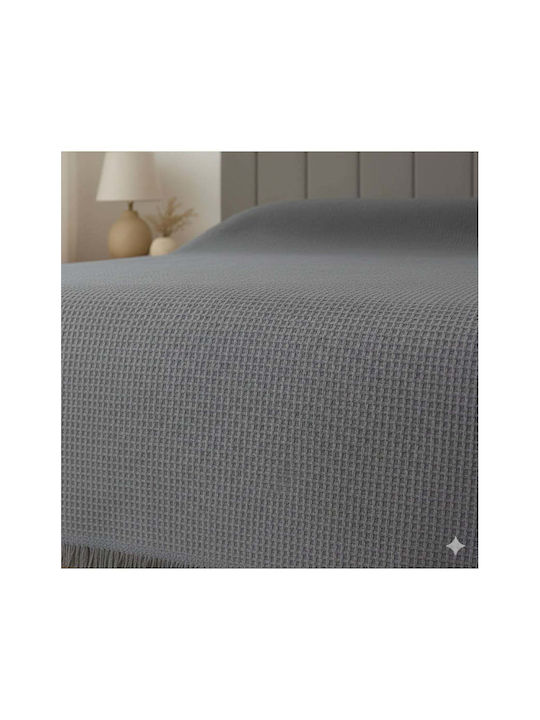 SteweHome Pique Double Blanket 200x230cm Grey
