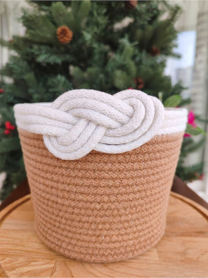 SteweHome Coș De Depozitare Din Țesătură Bej 21x19cm