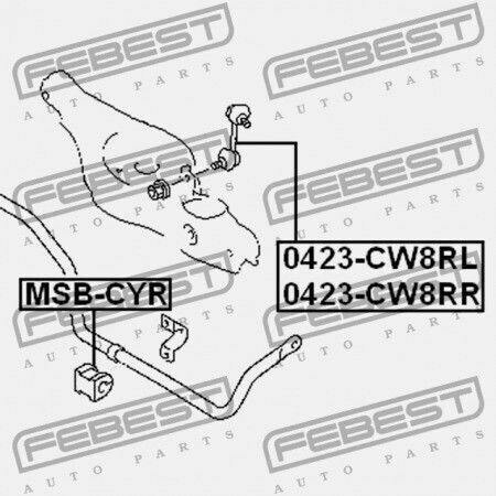 Braț Stânga Spate Stabilizator Mitsubishi Outlander Cw0 2006.11-2012.06 Eur/mmc-prod 4156a014