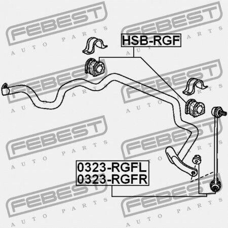 Braț Stânga Față Stabilizator Nissan Murano Z50 2002.09-2007.10 Ca 54668-ca000