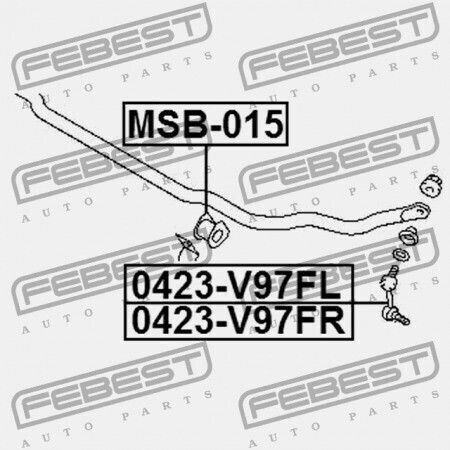 Rechter Vorderer Stabilisatorverbindung Mitsubishi Pajero Montero V90 2006.08 G Xp 4056a134