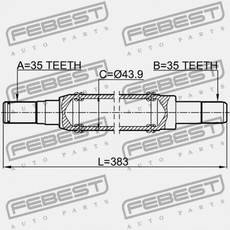 Δεξιός Μισός Άξονας Ford Mondeo Ge 2000-2007 Eu 1421034