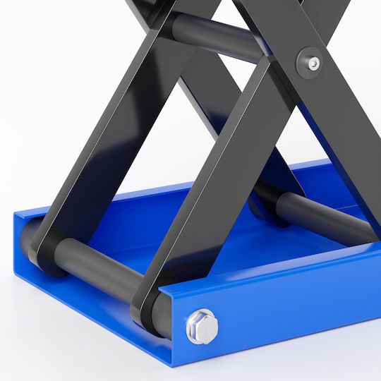 Durhand Foldable Anti-Slip Support Steel Rubber 41.5x23.5x10-37 cm Blue Black C30-012v00bu