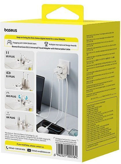Baseus Steckdosenadapter von Universal zu Universal